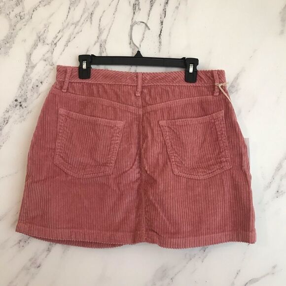 GRLFRND Zamira Gusset Corduroy Skirt Last Rose 32 - Picture 6 of 8